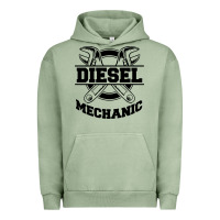Pigment Oil Green diesel mechanic Urban Hoodie - linhVisuals