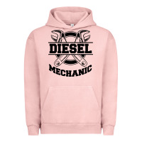 Pigment Salmon diesel mechanic Urban Hoodie - linhVisuals