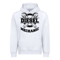 White diesel mechanic Urban Hoodie - linhVisuals