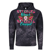 Cloud Black stressed blessed & baseball obsessed Vintage Hoodie - BundleAndBundleShop