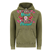 Vintage Olive stressed blessed & baseball obsessed Vintage Hoodie - BundleAndBundleShop