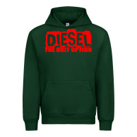 Forest Green Diesel The Only Option Urban Hoodie - linhVisuals