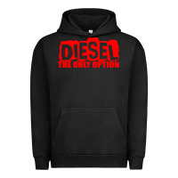 Pigment Black Diesel The Only Option Urban Hoodie - linhVisuals