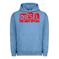 Pigment Pebble Blue Diesel The Only Option Urban Hoodie - linhVisuals