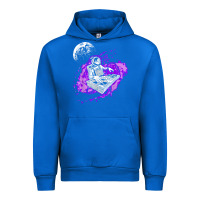 Cobalt techno astronaut electronic music rave festival raver t shirt Urban Hoodie - linhVisuals