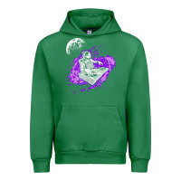 Emerald techno astronaut electronic music rave festival raver t shirt Urban Hoodie - linhVisuals