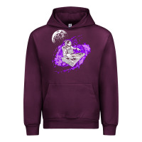 Mauve Wine techno astronaut electronic music rave festival raver t shirt Urban Hoodie - linhVisuals