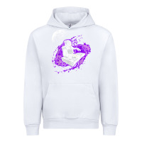 White techno astronaut electronic music rave festival raver t shirt Urban Hoodie - linhVisuals