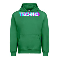 Emerald techno music t shirt Urban Hoodie - linhVisuals