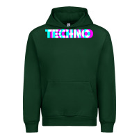 Forest Green techno music t shirt Urban Hoodie - linhVisuals