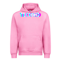 Fuchsia Pink techno music t shirt Urban Hoodie - linhVisuals