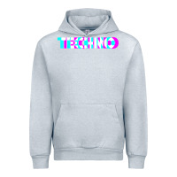 Heather Grey techno music t shirt Urban Hoodie - linhVisuals