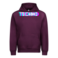 Mauve Wine techno music t shirt Urban Hoodie - linhVisuals