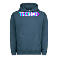 Pigment Midnight Navy techno music t shirt Urban Hoodie - linhVisuals