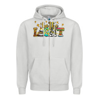 Dove Grey be the light Zipper Hoodie - AdoDesignShop
