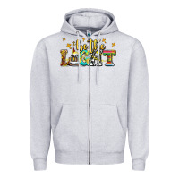 Heather Grey be the light Zipper Hoodie - AdoDesignShop