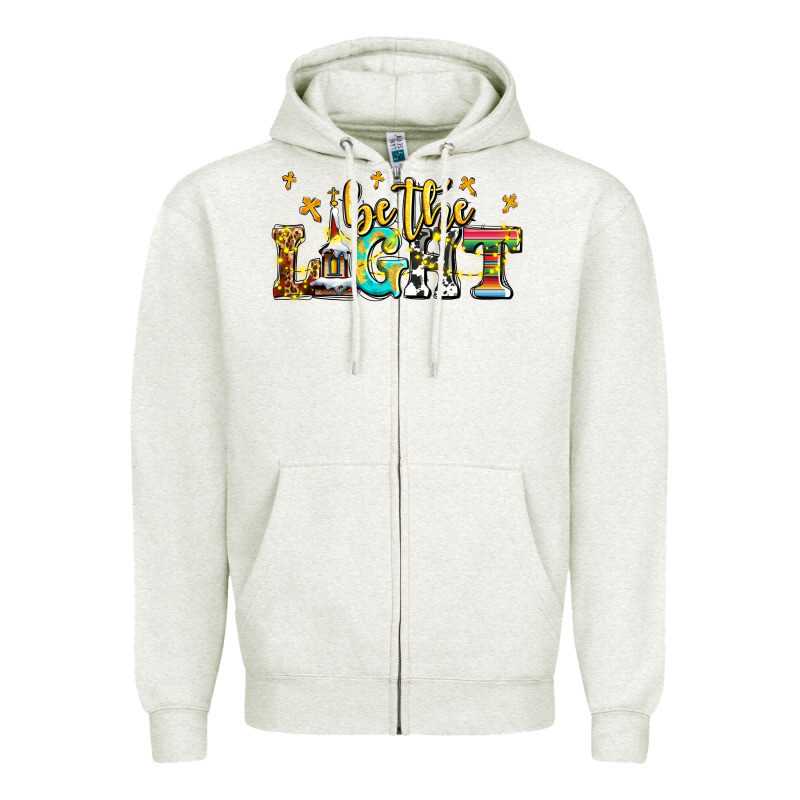 Be The Light Zipper Hoodie by AdoDesignShop | Teevron