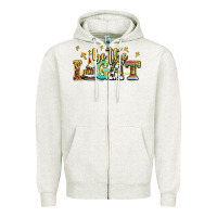 Oatmeal Heather be the light Zipper Hoodie - AdoDesignShop