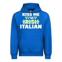 Cobalt kiss me im italian t  shirt kiss me i'm irish italian patriotic st pat Urban Hoodie - linhVisuals