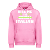 Fuchsia Pink kiss me im italian t  shirt kiss me i'm irish italian patriotic st pat Urban Hoodie - linhVisuals