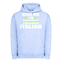 Pigment Grape Ice kiss me im italian t  shirt kiss me i'm irish italian patriotic st pat Urban Hoodie - linhVisuals