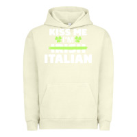 Pigment Pistachio kiss me im italian t  shirt kiss me i'm irish italian patriotic st pat Urban Hoodie - linhVisuals