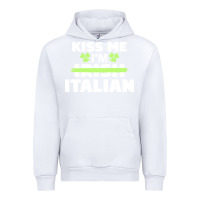 White kiss me im italian t  shirt kiss me i'm irish italian patriotic st pat Urban Hoodie - linhVisuals