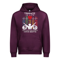 Mauve Wine trance music retro vintage dj gift t shirt Urban Hoodie - linhVisuals