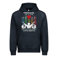 Navy trance music retro vintage dj gift t shirt Urban Hoodie - linhVisuals