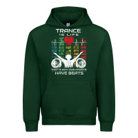 Forest Green trance music retro vintage dj gift t shirt Urban Hoodie - linhVisuals