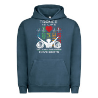 Pigment Midnight Navy trance music retro vintage dj gift t shirt Urban Hoodie - linhVisuals