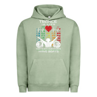 Pigment Oil Green trance music retro vintage dj gift t shirt Urban Hoodie - linhVisuals