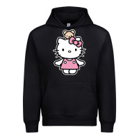 Black kitty Urban Hoodie - linhVisuals