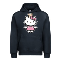Navy kitty Urban Hoodie - linhVisuals