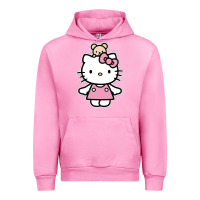Fuchsia Pink kitty Urban Hoodie - linhVisuals