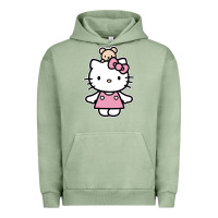 Pigment Oil Green kitty Urban Hoodie - linhVisuals
