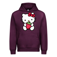 Mauve Wine kitty Urban Hoodie - linhVisuals
