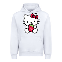 White kitty Urban Hoodie - linhVisuals