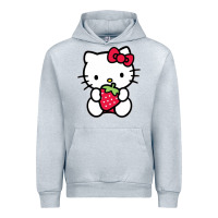 Heather Grey kitty Urban Hoodie - linhVisuals