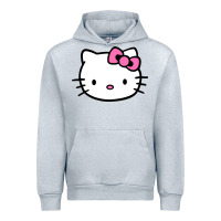 Heather Grey kitty Urban Hoodie - linhVisuals