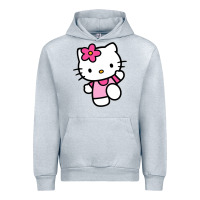 Heather Grey kitty Urban Hoodie - linhVisuals
