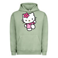 Pigment Oil Green kitty Urban Hoodie - linhVisuals