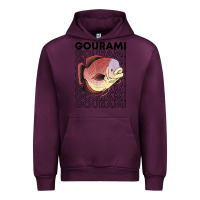 Mauve Wine giant gourami fish 80's monster fish keeper tropical fish t shirt Urban Hoodie - linhVisuals