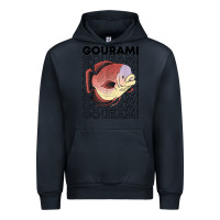 Navy giant gourami fish 80's monster fish keeper tropical fish t shirt Urban Hoodie - linhVisuals