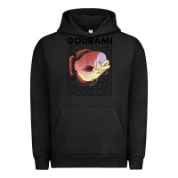 Pigment Black giant gourami fish 80's monster fish keeper tropical fish t shirt Urban Hoodie - linhVisuals