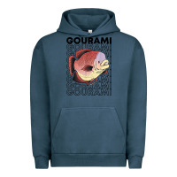 Pigment Midnight Navy giant gourami fish 80's monster fish keeper tropical fish t shirt Urban Hoodie - linhVisuals