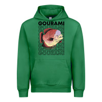 Emerald giant gourami fish 80's monster fish keeper tropical fish t shirt Urban Hoodie - linhVisuals