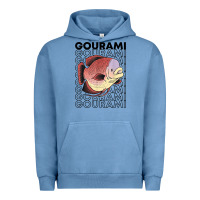Pigment Pebble Blue giant gourami fish 80's monster fish keeper tropical fish t shirt Urban Hoodie - linhVisuals