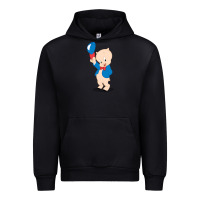 Black porky pig Urban Hoodie - linhVisuals