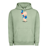 Pigment Oil Green porky pig Urban Hoodie - linhVisuals